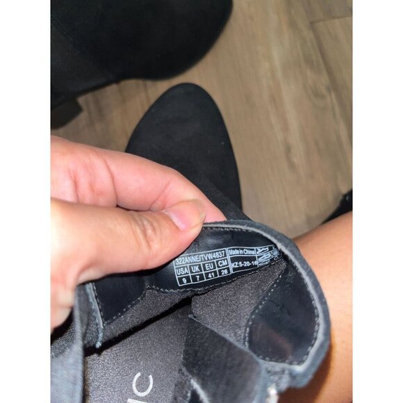 Vionic Black Anne Ortho Snake Print Leather/Suede Ankle Boots Size 9 - Picture 9 of 9